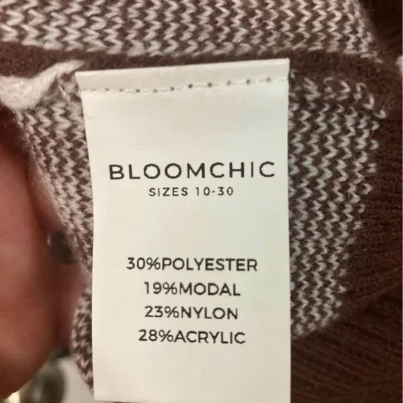 BloomChic Multicolor Geometric Sweater - Picture 3 of 10